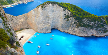 5. Navagio Beach, Greece