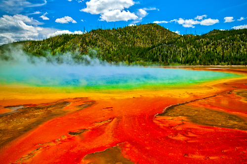 The rainbow crater of Grand Prismatic Spring | United States